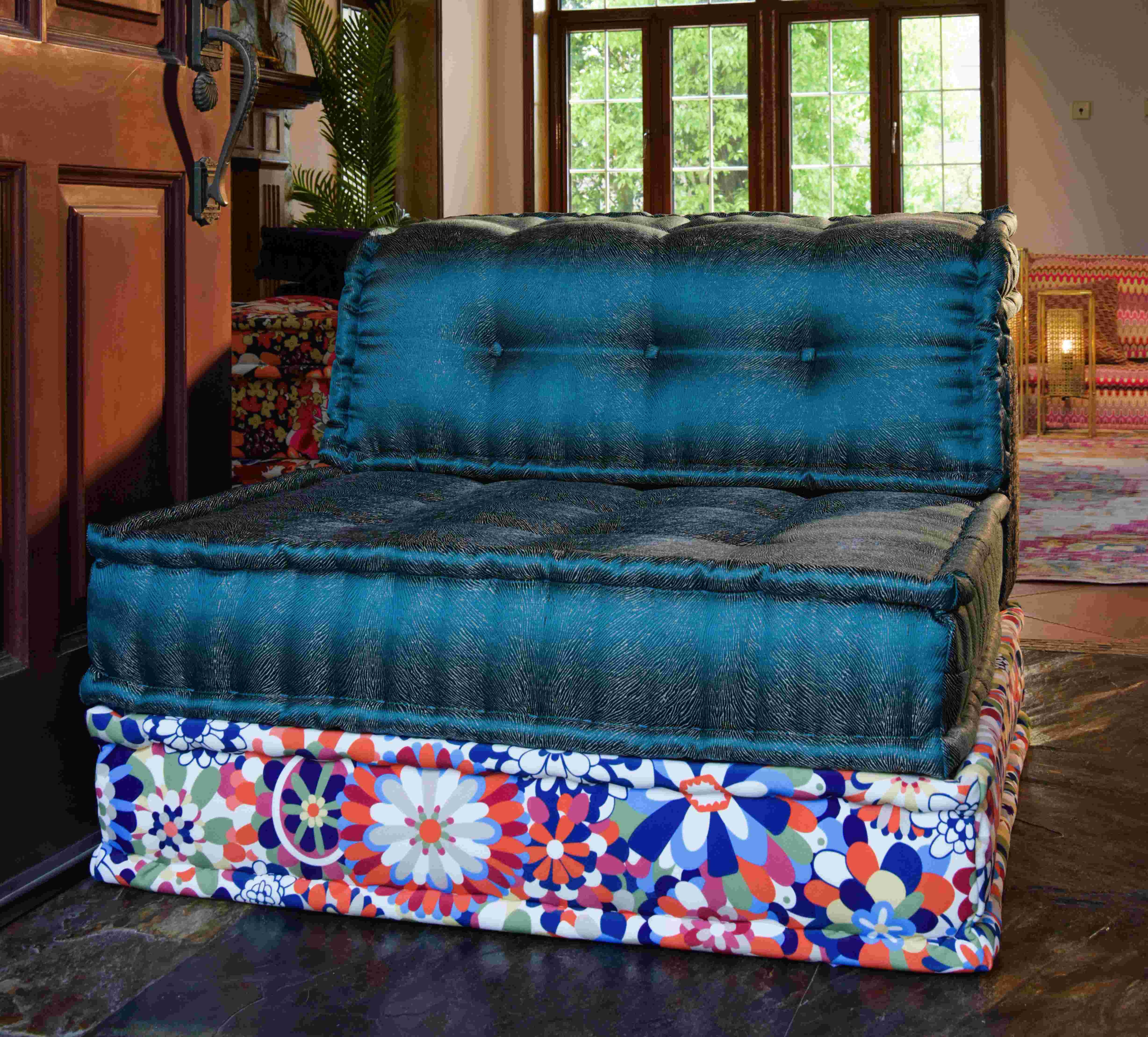 French Daybed Sofa : Single Seater + Mat